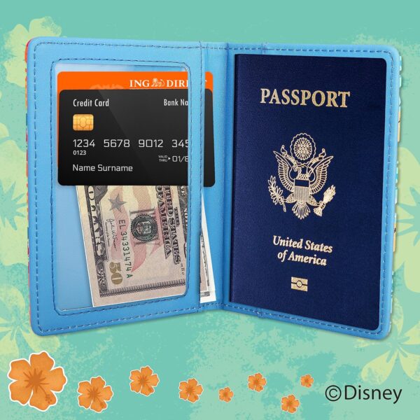 Disney Lilo & Stitch Passport Holder Travel Accessories - Officially Licensed, Multicolor, Classic - Image 2